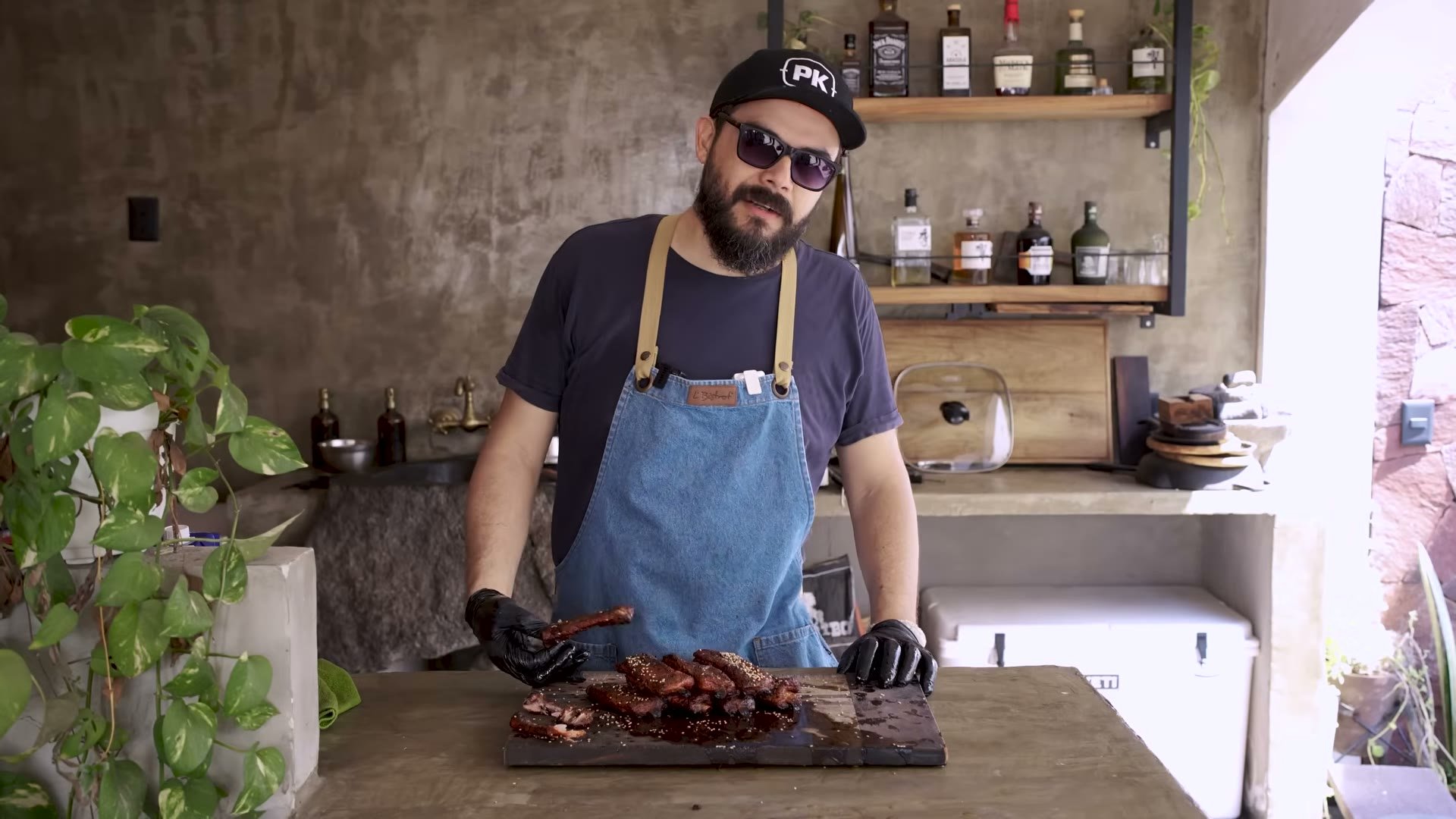 Costillas Hollywood servidas como botana