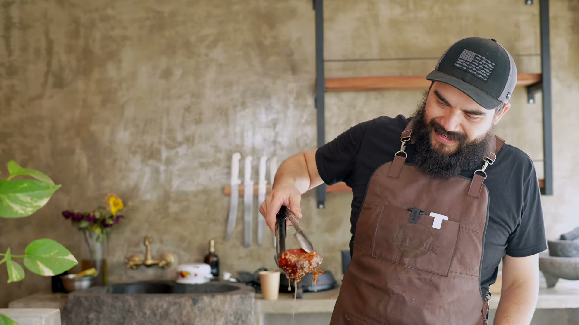 Tacos de carnitas ahumadas con salsa