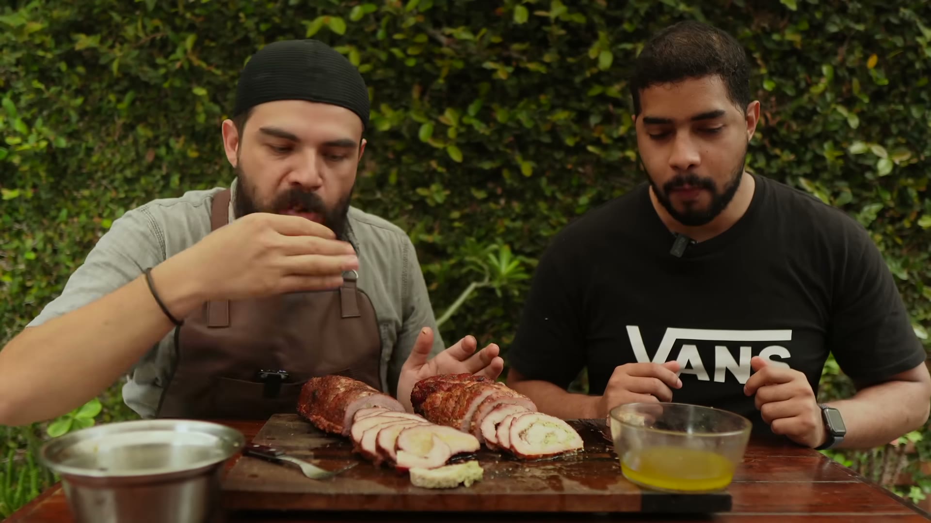 Ambos lomos servidos con gravy