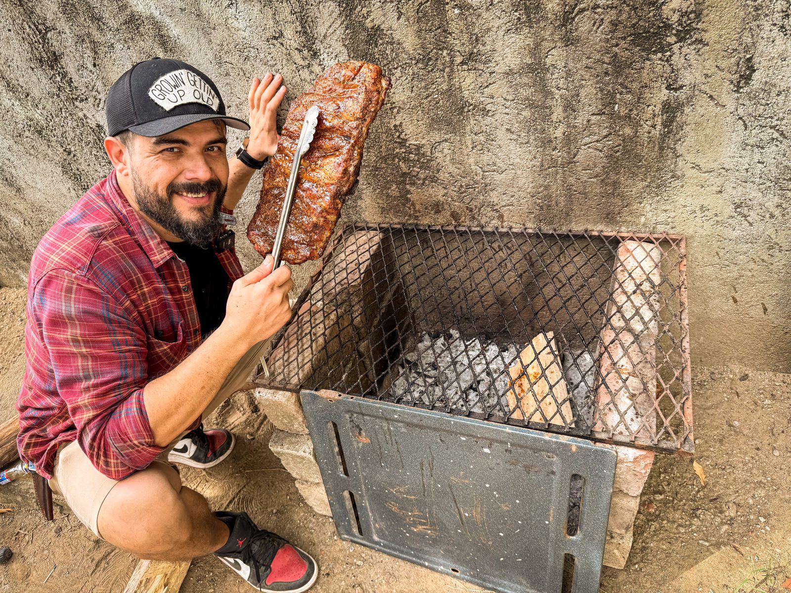Corte de las costillas mostrando el bark